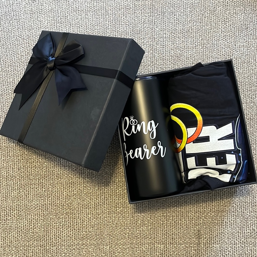 Ring bearer Boys proposal gift box